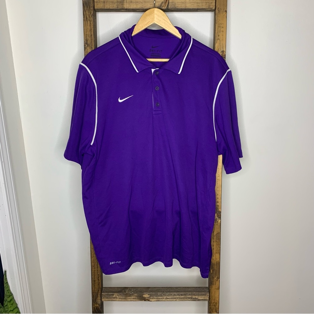 Nike Dri-Fit Deep Purple Polo Shirt